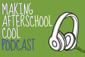  Image of the Afterschool Cool Podcast logo; links to podcast page.